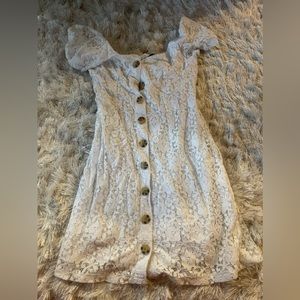 Abercrombie and Fitch white lace dress
